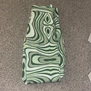 Super unique green swirl pants
